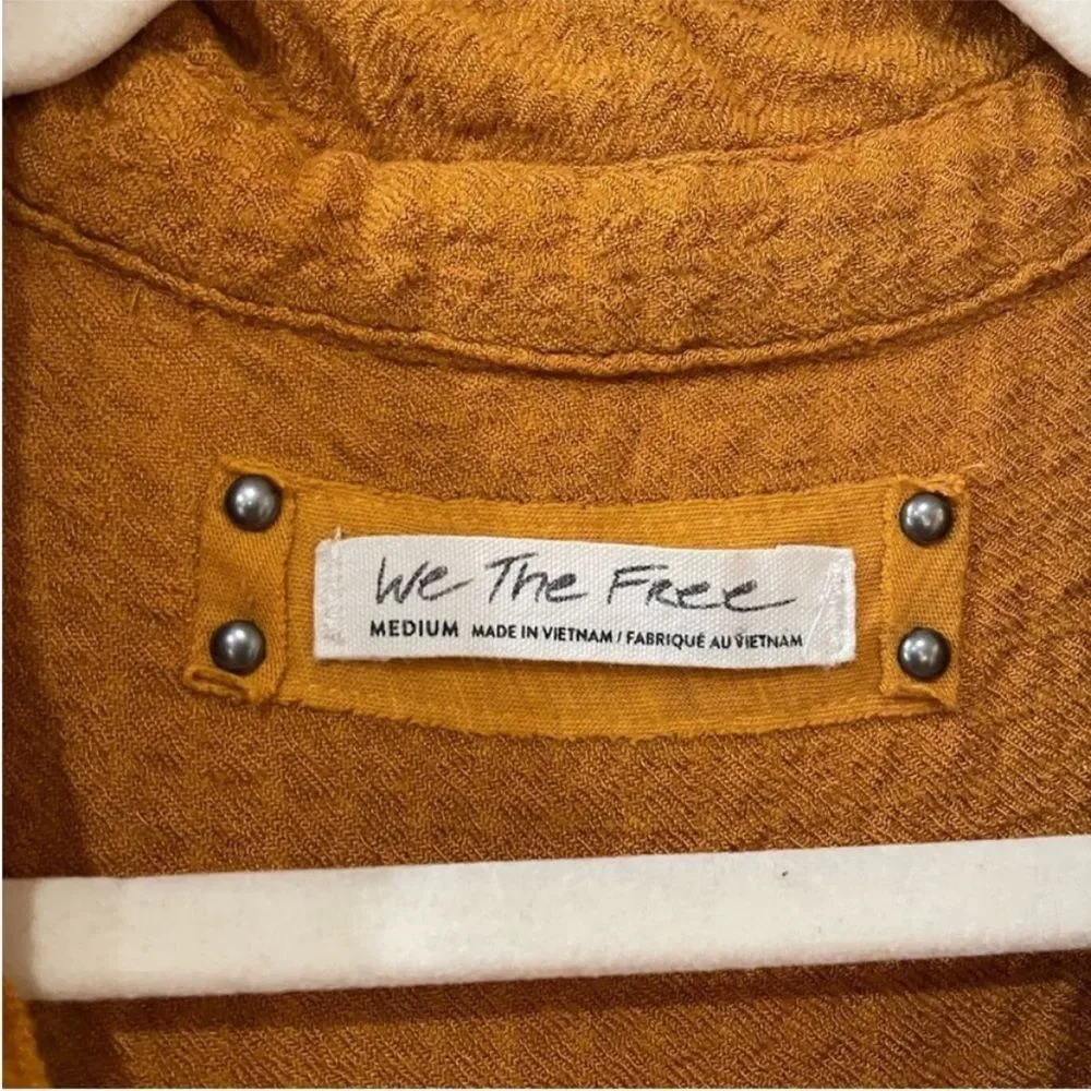 Free People We The Free Hidden Valley Blouse Size Medium - Picture 4 of 7